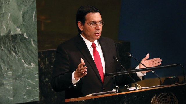 דני דנון בעצרת האו"ם (צילום: רויטרס)