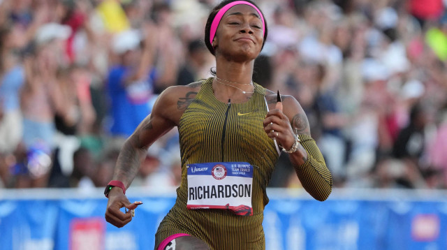 האצנית האמריקאית שקארי ריצ'רדסון (צילום: רויטרס)