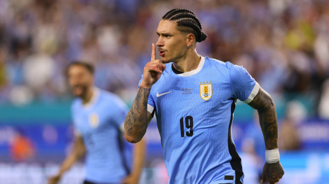 חלוץ נבחרת אורוגוואי דרווין נונייס (צילום: רויטרס)