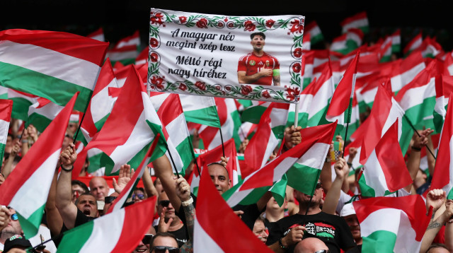 אוהדי נבחרת הונגריה (צילום: GettyImages, Carl Recine)