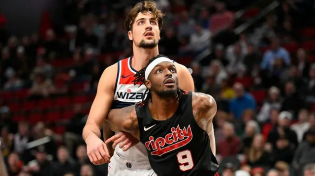 רק אחד מהם יישאר בעונה הבאה? אבדיה לצד ג'רמי גרנט (צילום: GettyImages, Alika Jenner)