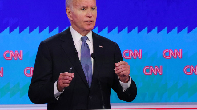 העימות בין ג'ו ביידן לדונלד טראמפ (צילום: REUTERS/Brian Snyder)