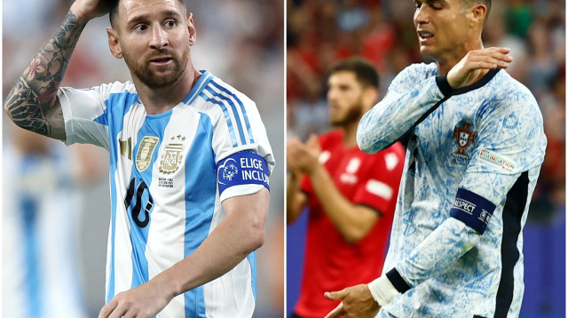 מפוצלת ליאו מסי עם כריסטיאנו רונאלדו (צילום: עיבוד תמונה, רויטרס, GettyImages)