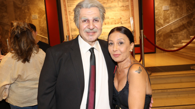 איציק כהן ואוולין הגואל (צילום: רפי דלויה)