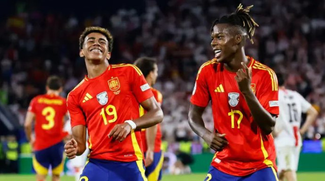 קונצרט ספרדי. ניקו וויליאמס ולאמין ימאל (צילום: רויטרס)