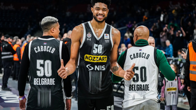 ברונו קאבוקלו במדי פרטיזן בלגרד (צילום: אתר רשמי, Dragana Stjepanovic, ABA Liga)