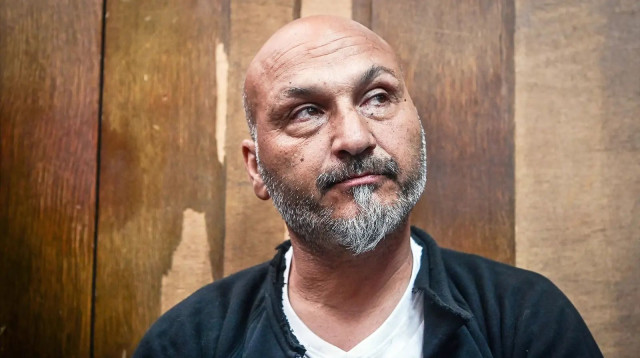 חיים סירוטקין, הנהג שתועד מתעמת עם המפגינים ודורס אותם (צילום: עיבוד תמונה, צילום: אבשלום ששוני/פלאש 90)