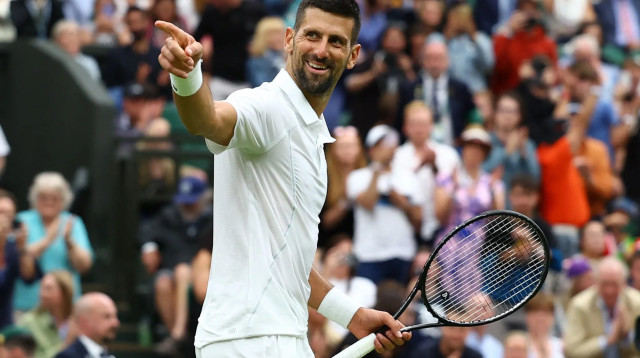 נובאק ג'וקוביץ', ווימבלדון 2024 (צילום: רויטרס)