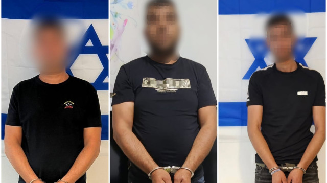 החשודים בירי על ביתו של ראש מועצת ערערה שבנגב (צילום: דוברות המשטרה)