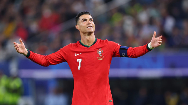 שחקן נבחרת פורטוגל, כריסטיאנו רונאלדו (צילום: GettyImages, Robbie Jay Barratt - AMA)