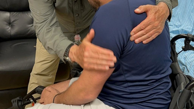 רפי פרץ עם תלמידו  (צילום: באדיבות המצלם)