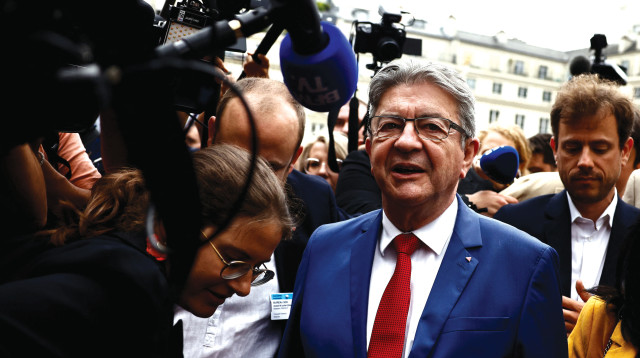 ז'אן לוק מלנשון בפריז (צילום: רויטרס)