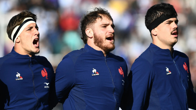 הוגו אוראדו (מימין), אוסקר ז'גו (משמאל) שחקני נבחרת צרפת ברוגבי (צילום: GettyImages, Rodrigo Valle)