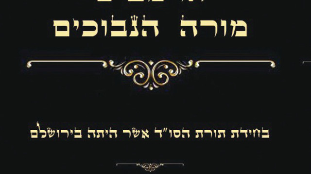 ספר הרמבם מורה נבוכים - גדעון יחיאל אטלס (צילום: פרטי)