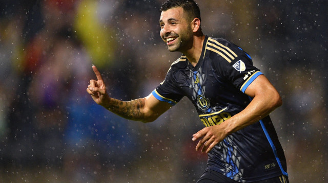 תאי בריבו, פילדלפיה יוניון, חוגג (צילום: רויטרס)