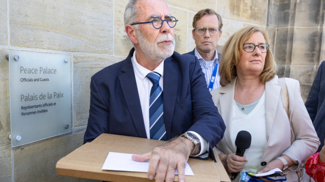 נוצרים למען ישראל בהאג (צילום: כריס ואן ביק)