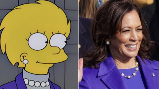 האם הסימפסון חזו את עלייתה של קמלה האריס למרוץ הנשיאות? (צילום: מתוך טוויטר)