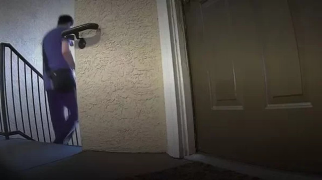 שומינג לי, השכן (צילום: מצלמות אבטחה)