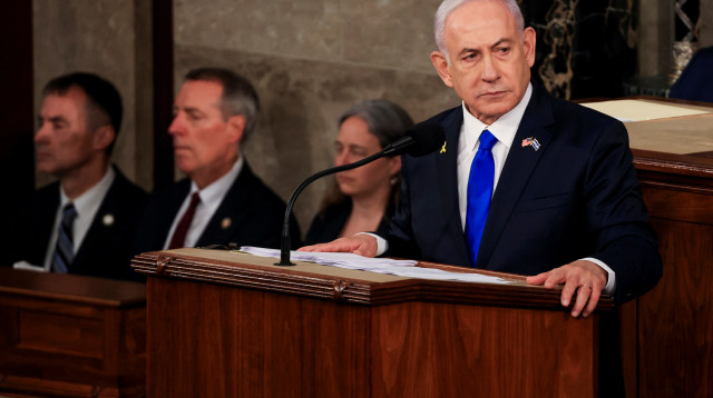 נאום בנימין נתניהו בקונגרס (צילום: רויטרס)