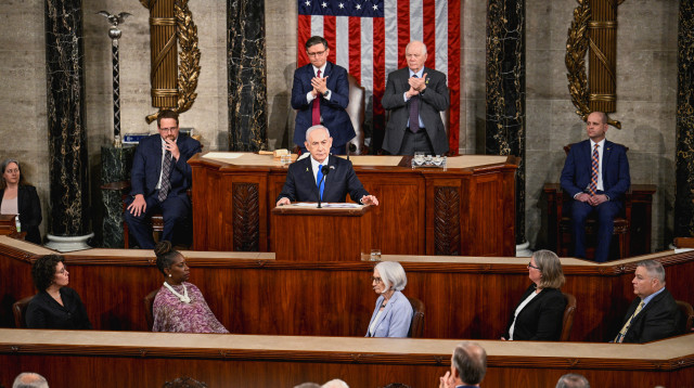 נאום בנימין נתניהו בקונגרס (צילום: רויטרס)