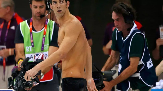 השחיין האמריקאי מייקל פלפס (צילום: רויטרס)