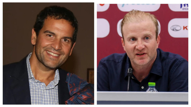 אדמונד ספרא לצד דייויד מינצברג (צילום: עיבוד תמונה, אילוסטרציה)