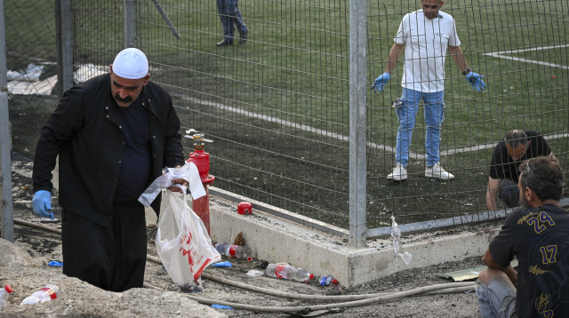 פגיעה ישירה במג'דל שמס (צילום: Michael Giladi/Flash90 )