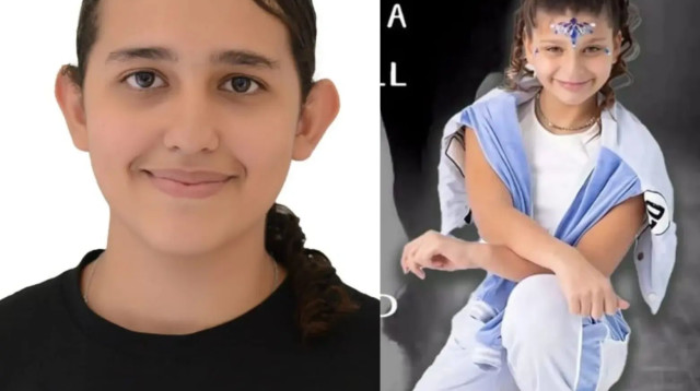 אזל נשאת איוב בת ה-12 ועלמה איימן פכר אלדין בת ה-11 שנהרגו במג'דל שמס (צילום: תיעוד ברשתות חברתיות לפי סעיף 27 א' לחוק זכויות יו)