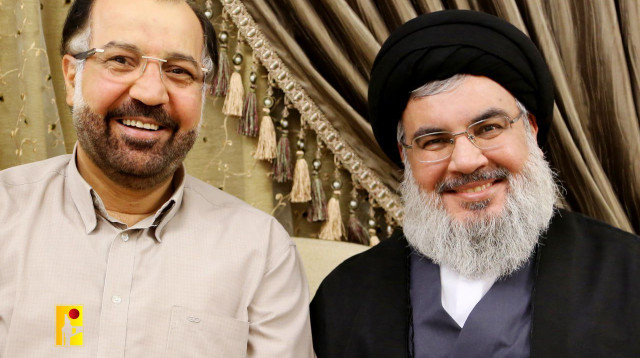 פואד שוכר, חסן נסראללה (צילום: רשתות ערביות)