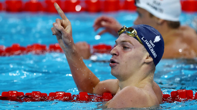 לאון מרשאן זוכה במדליית זהב אולימפיאדת פריז (צילום: רויטרס)