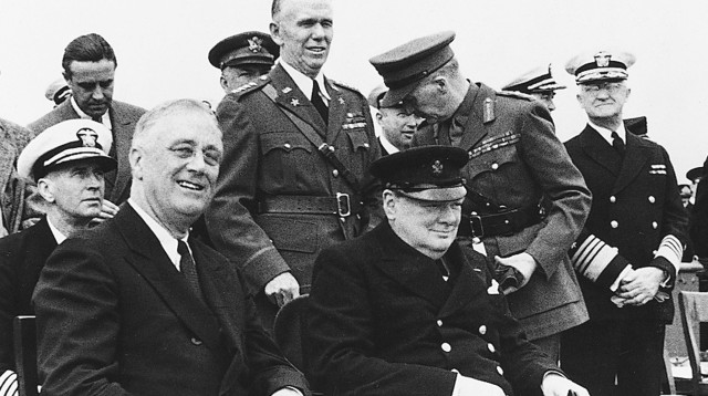 רזוולט וצ'רצ'יל (צילום: רויטרס)