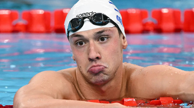 גל כהן גרומי, שחיין ישראלי (צילום: GettyImages, JONATHAN NACKSTRAND/AFP)