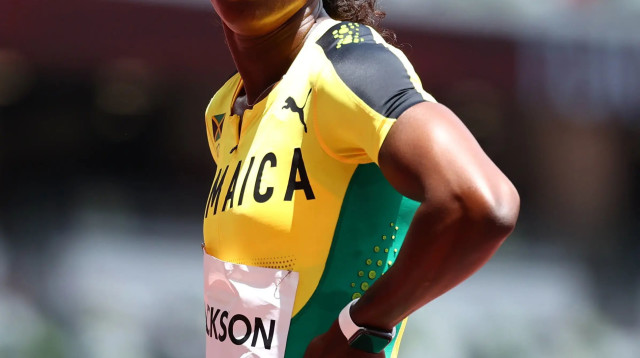 האצנית הג'מייקנית שריקה ג'קסון מאוכזבת (צילום: רויטרס)