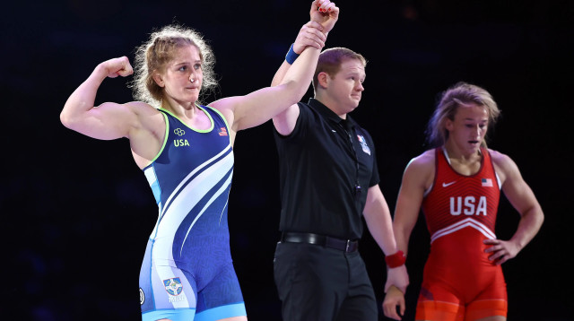 המתאבקת עמית אלור (צילום: GettyImages, Tim Nwachukwu)