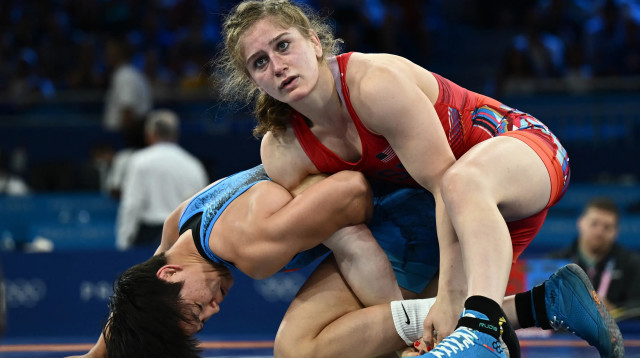 המתאבקת האמריקאית עמית אלור (צילום: רויטרס)