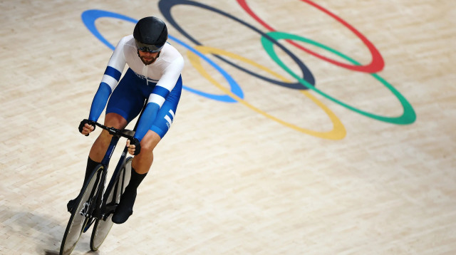 מיכאל יעקובלב, רוכב אופני מסלול ישראלי (צילום: רויטרס)