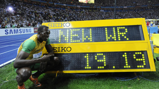 יוסיין בולט אצן ג'מייקני (צילום: GettyImages)