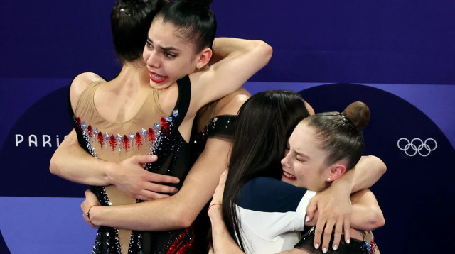 נבחרת ישראל, התעמלות אמנותית, אולימפיאדת פריז 2024 (צילום: רויטרס)