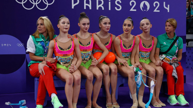 נבחרת בולגריה התעמלות אומנותית, פריז 2024 (צילום: רויטרס)