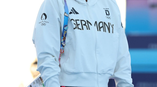 השחיינית הגרמנייה לאוני בק באולימפיאדת פריז 2024 (צילום: GettyImages, Leonie Beck)