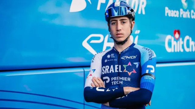 הופעת בכורה אחרי הפציעה הקשה. נדב רייסברג (צילום: אתר רשמי, איגוד האופניים)