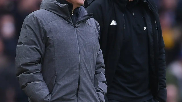 ז'וזה מוריניו לצד יורגן קלופ (צילום: GettyImages, Laurence Griffiths)