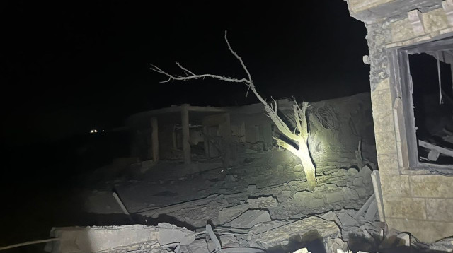 תקיפה ישראלית על כפר כילא  (צילום: רשתות ערביות, שימוש לפי סעיף 27 א')