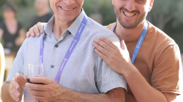 אדם ביסמוט ז"ל וארנון קולומבוס (צילום: InNegev)