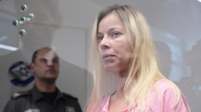 סיגל איצקוביץ בבית המשפט (צילום: אבשלום ששוני)