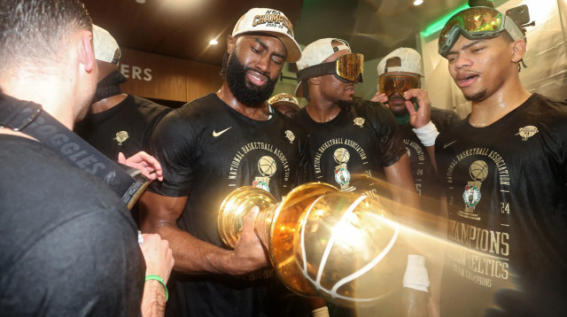 שחקן בוסטון סלטיקס ג'יילן בראון, MVP סדרת הגמר (צילום: GettyImages, Elsa)