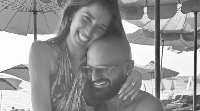 אברהם טל וזוגתו החדשה (צילום: צילום מסך מתוך האינסטגרם)