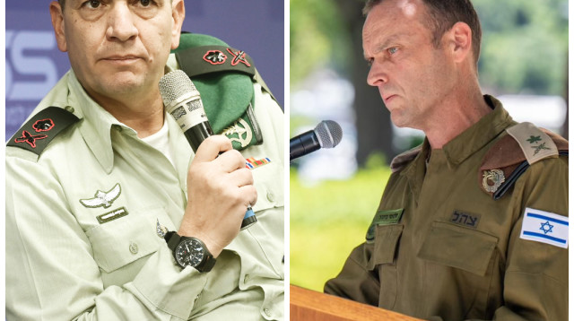 שלומי בינדר, אהרון חליוה (צילום: אבשלום ששוני,דובר צה"ל)