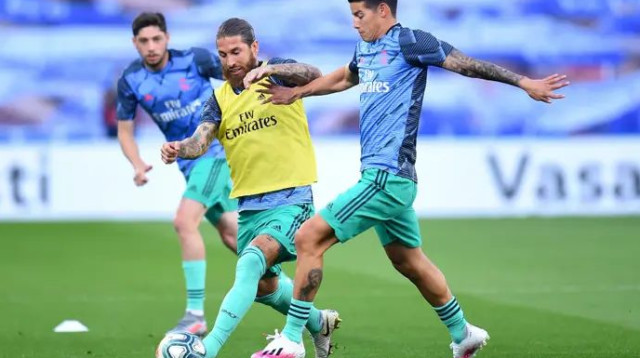 היכן ינחתו האקסים של ריאל מדריד? חאמס וראמוס (צילום: GettyImages, Juan Manuel Serrano Arce)