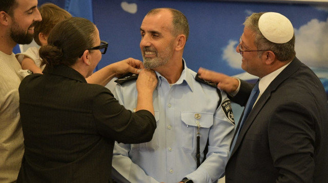 השבעת המפכ"ל ה-20 דני לוי (צילום: דוברות המשטרה)